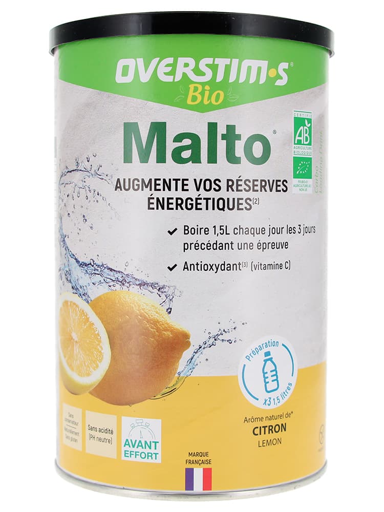 Overstims Malto Réserves Énergétiques Bio 450 Grammes