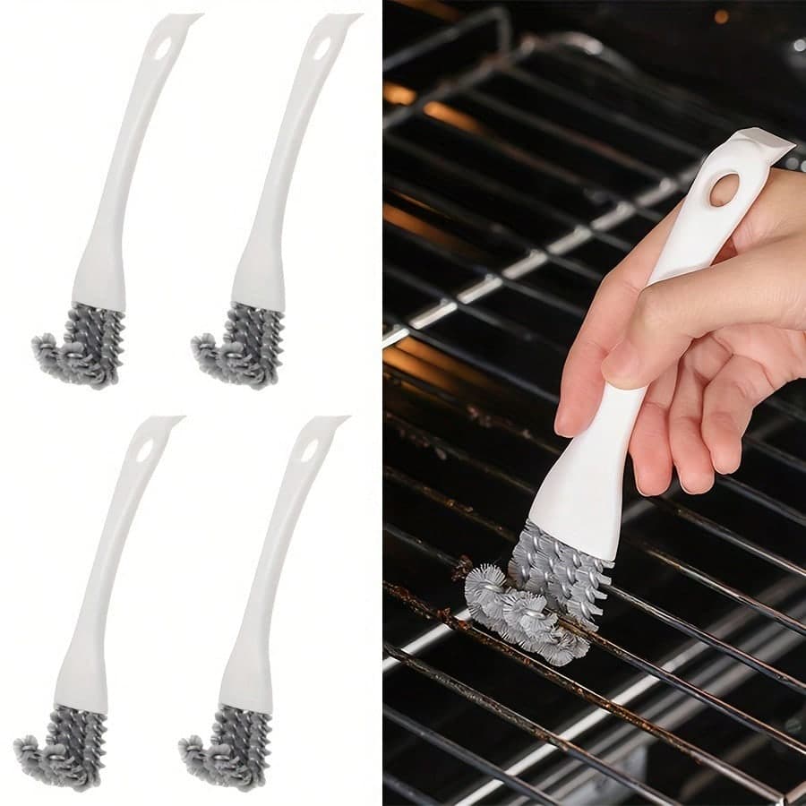 Brosse de nettoyage ménager, utilisée pour les intervalles de grill de barbecue, le poêle de cuisine, l'évier, le nettoyage de la surface de